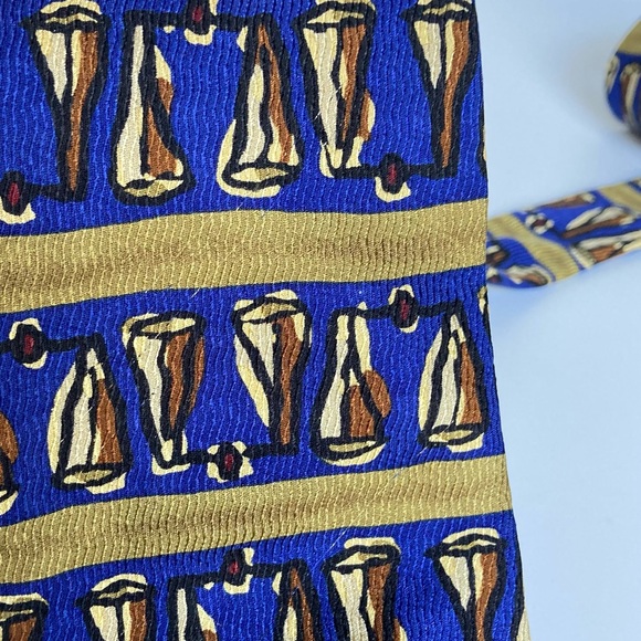 J. Garcia Silk Tie "Like a Twittering Machine” Blue Collection 14 Vintage 1996 - Picture 10 of 10